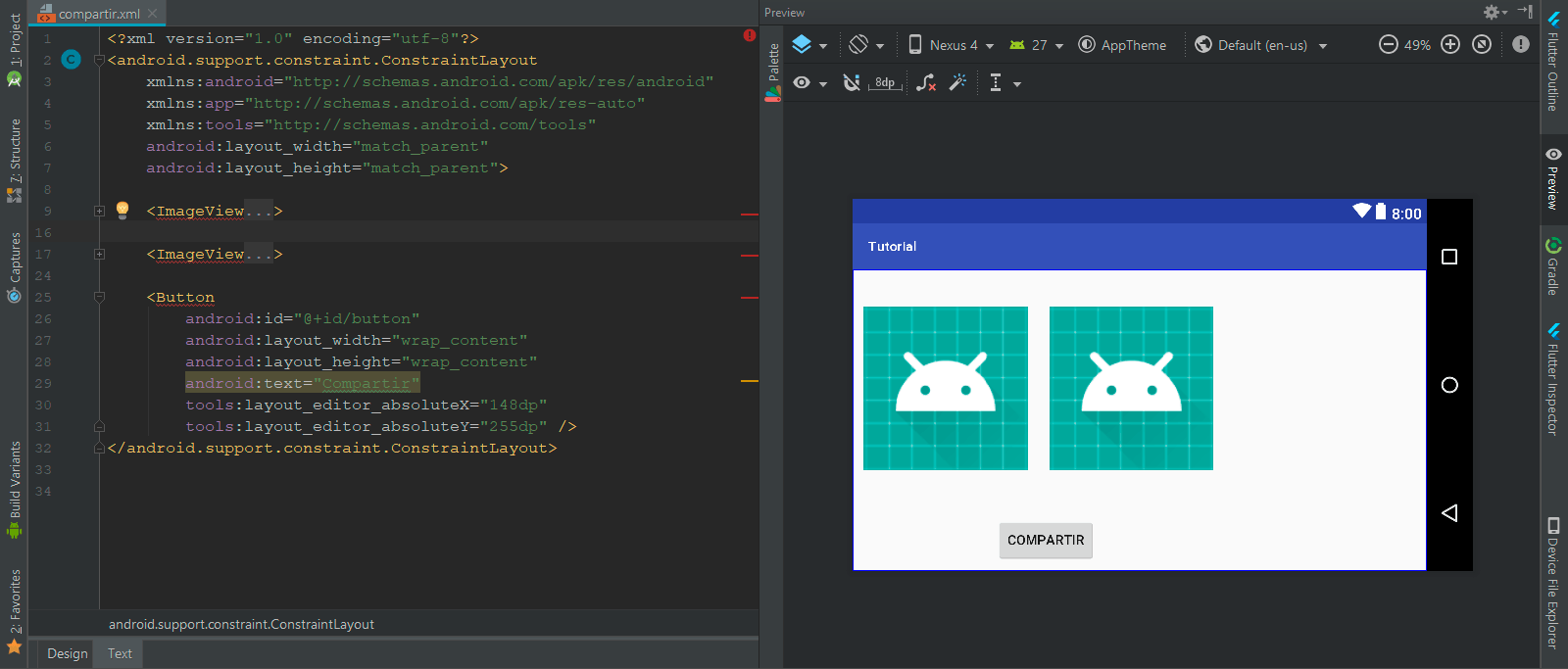 ConstraintLayout Android
