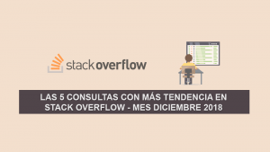 Las 5 Consultas más Populares en Stack Overflow – Mes Diciembre 2018 Las 5 Consultas más Populares en Stack Overflow – Mes Diciembre 2018