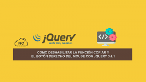 Como deshabilitar la función Copiar y el botón derecho del Mouse con jQuery 3.4.1 Como deshabilitar la función Copiar y el botón derecho del Mouse con jQuery 3.4.1