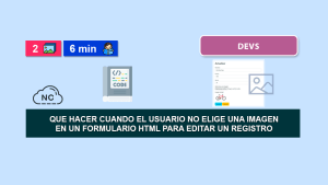 Como Actualizar Un Formulario Sin Adjuntar Una Imagen