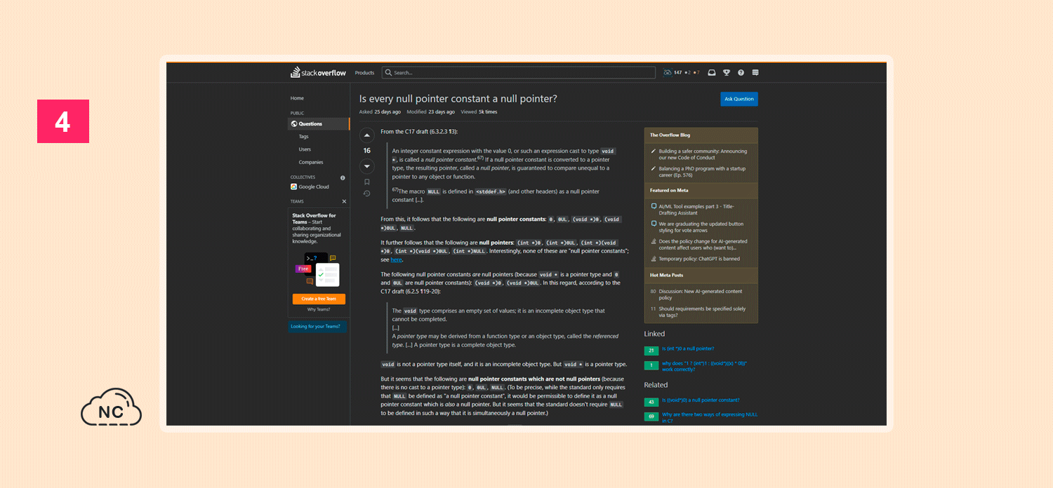 El usuario Lover of Structure busca ayuda en Stack Overflow con su problema con el lenguaje de programación C Consulta en Stack Overflow del usuario Lover of Structure