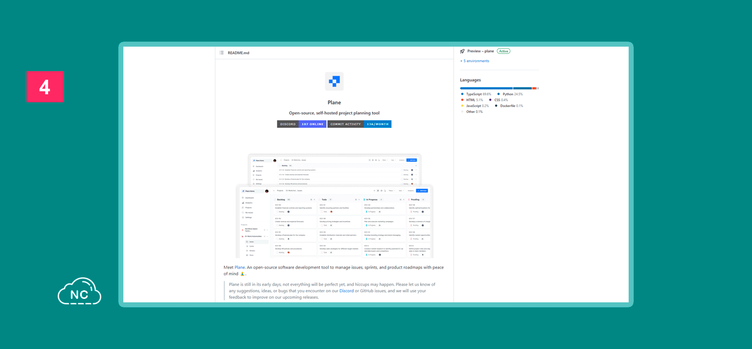 Con Plane puedes organizar tus tareas Repositorio GitHub de Plane