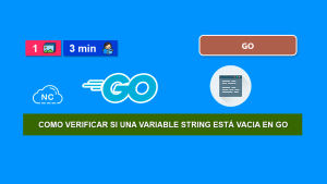 Como Verificar Si Una Variable String Está Vacia en Go Como Verificar Si Una Variable String Está Vacia en Go