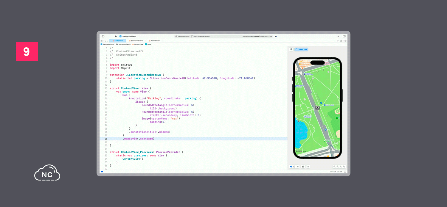Se agregaron nuevos elementos y características para los mapas de aplicaciones Apple Implementación de un mapa con MapKit y SwiftUI