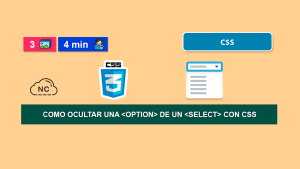 Como Ocultar una “option” de un “select” con CSS Como Ocultar una “option” de un “select” con CSS