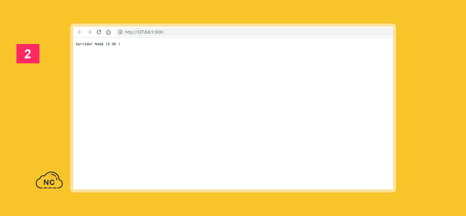 Los servidores Node JS son muy rápidos y es recomendable usarlos para crear APIs REST Servidor Node JS ejecutandose