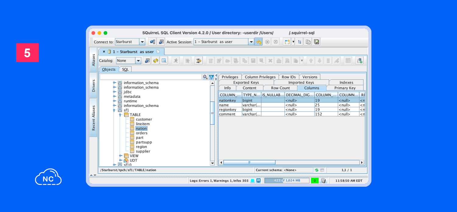 SQuirreL SQL es completamente Gratis GUI de SQuirreL SQL