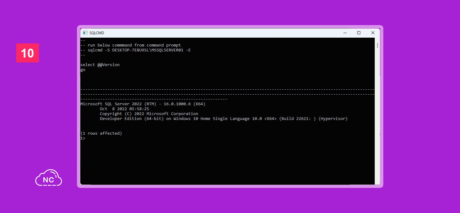 Ve poco a poco, primero conoce los principios fundamentales del uso de Microsoft SQL Server Consola o terminal de comandos SQLCMD de Microsoft SQL Server
