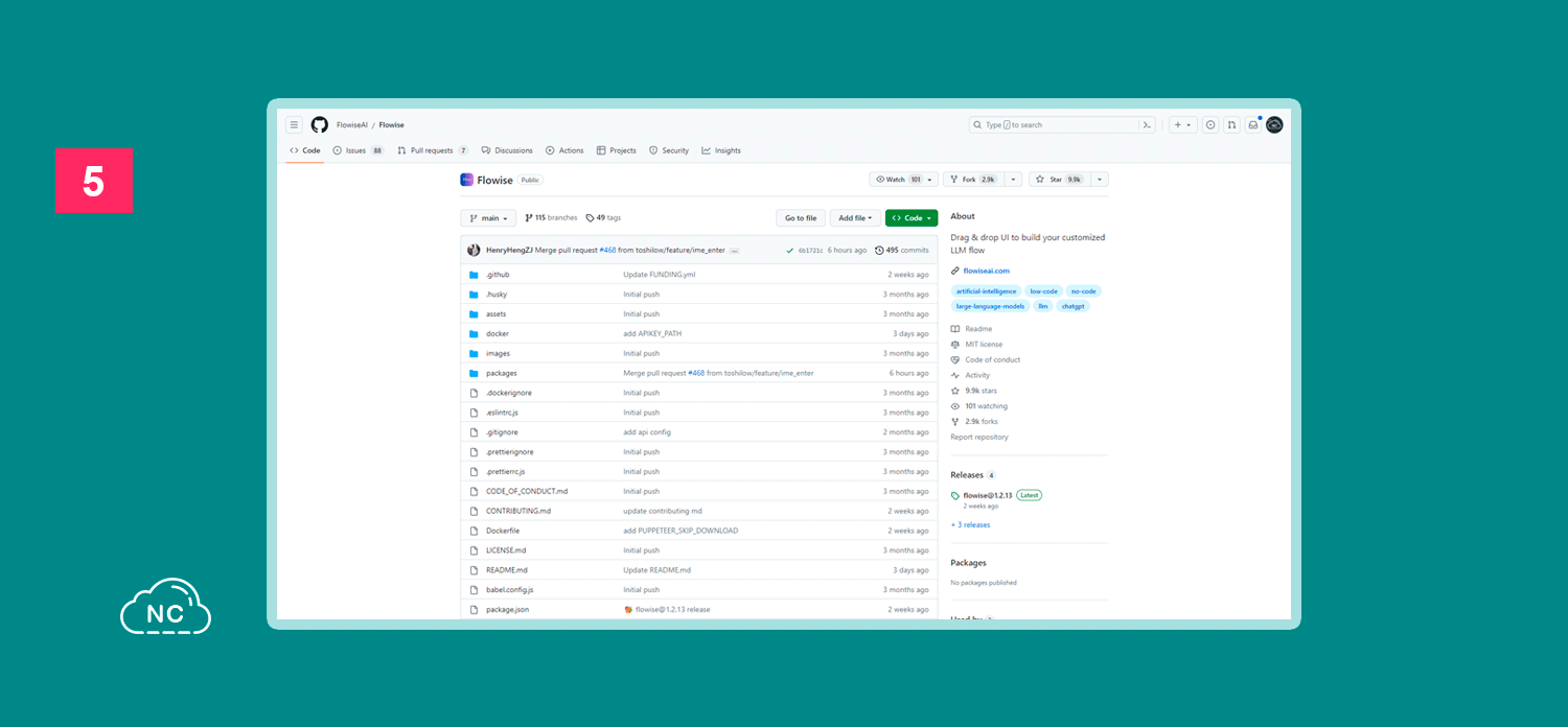 Los modelos son elementos importantes en el desarrollo de IA Repositorio de Flowise en GitHub