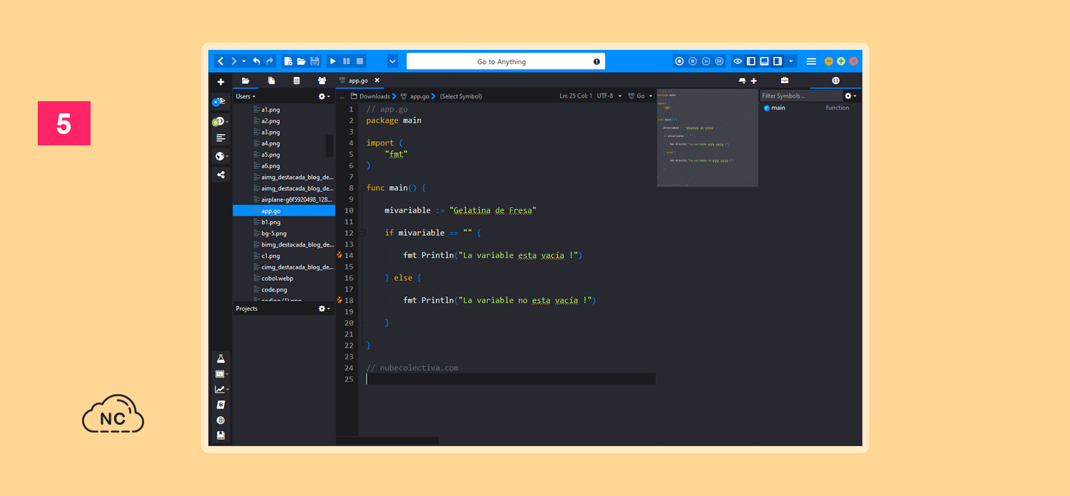 Este editor desde mi experiencia trata de brindar un entorno rápido con sus opciones disponibles al instante para el desarrollador Interface del editor de código Open Komodo IDE