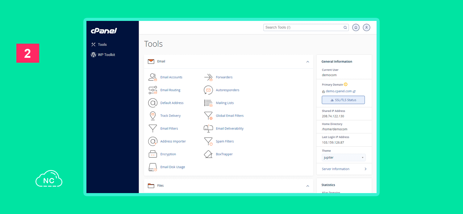 cPanel cuenta con varias opciones para gestionar un servidor Administrador de hosting cPanel