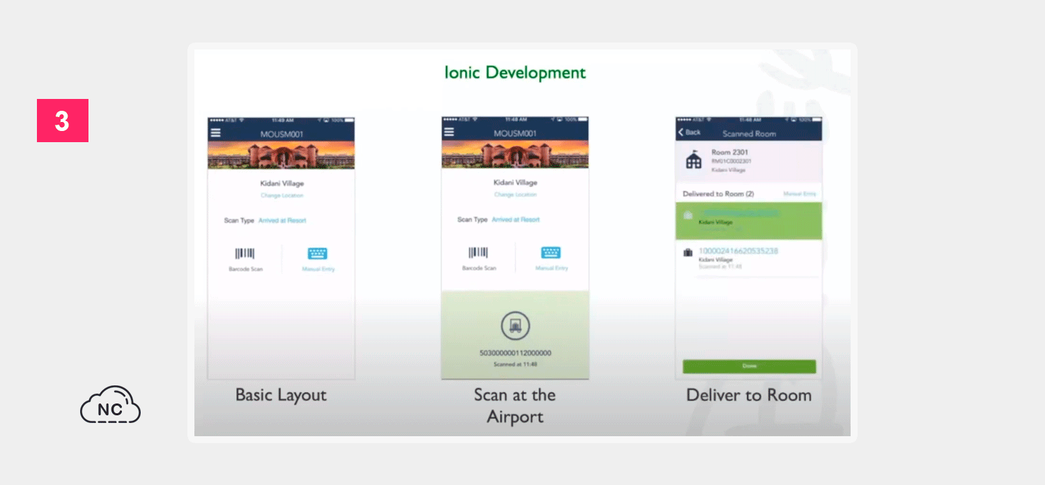 Disney utiliza diferentes tecnologías para optimizar varios de sus procesos Aplicación de la empresa Disney, creada con Ionic Framework