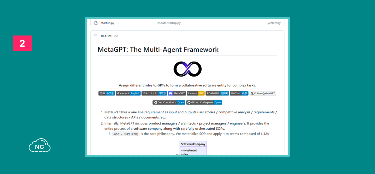 Al menos hasta la fecha de este post, MetaGPT usa el modelo GTP-4 Repositorio MetaGPT: The Multi-Agent Framework en GitHub
