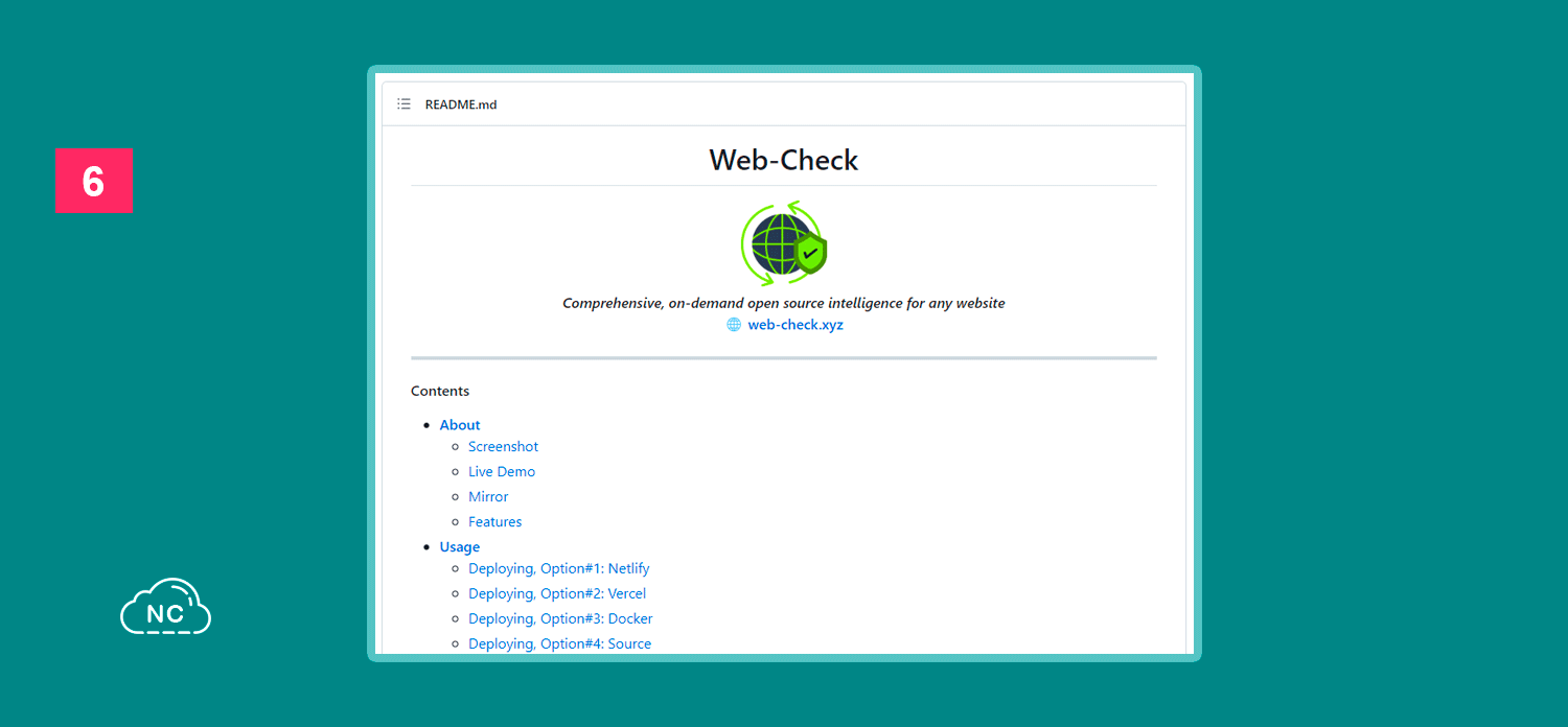 Puedes encontrar una Demo en su repositorio Repositorio de Web Check en GitHub