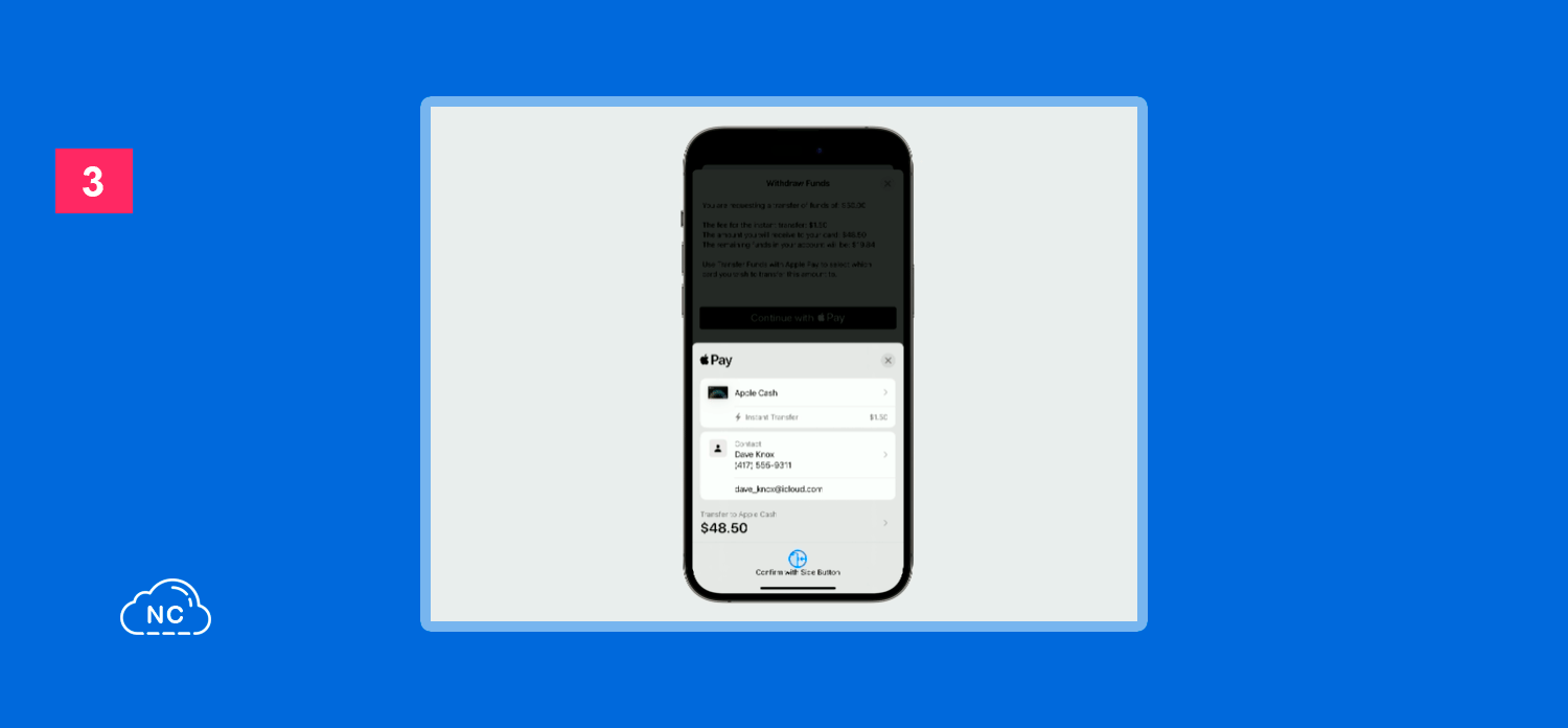 Los pagos con Apple Pay son más prácticos Transfiriendo fondos en iOS 17