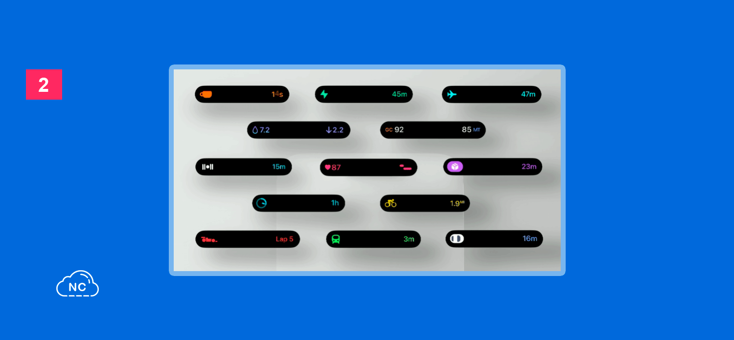 Los widgets de esta imagen pertenecen al iPhone Widgets y actividades en vivo en iOS 17