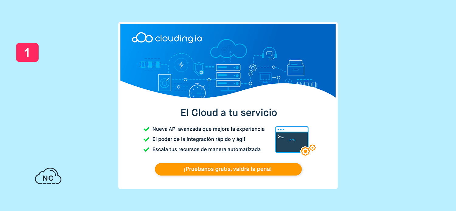 En la documentación de la API de Clouding podemos encontrar ejemplos de comandos cURL API de Clouding