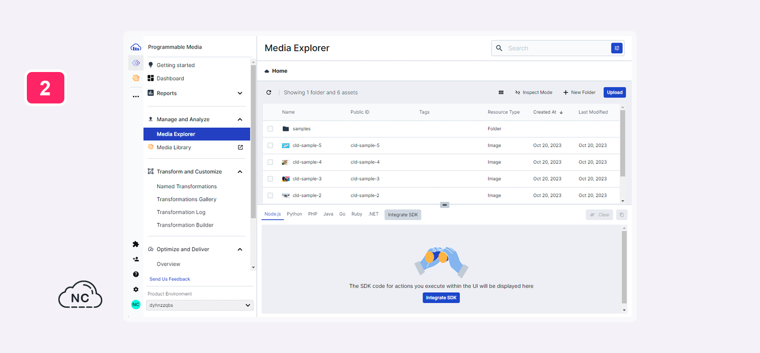 Es fácil de integrar en un proyecto CDN Cloudinary