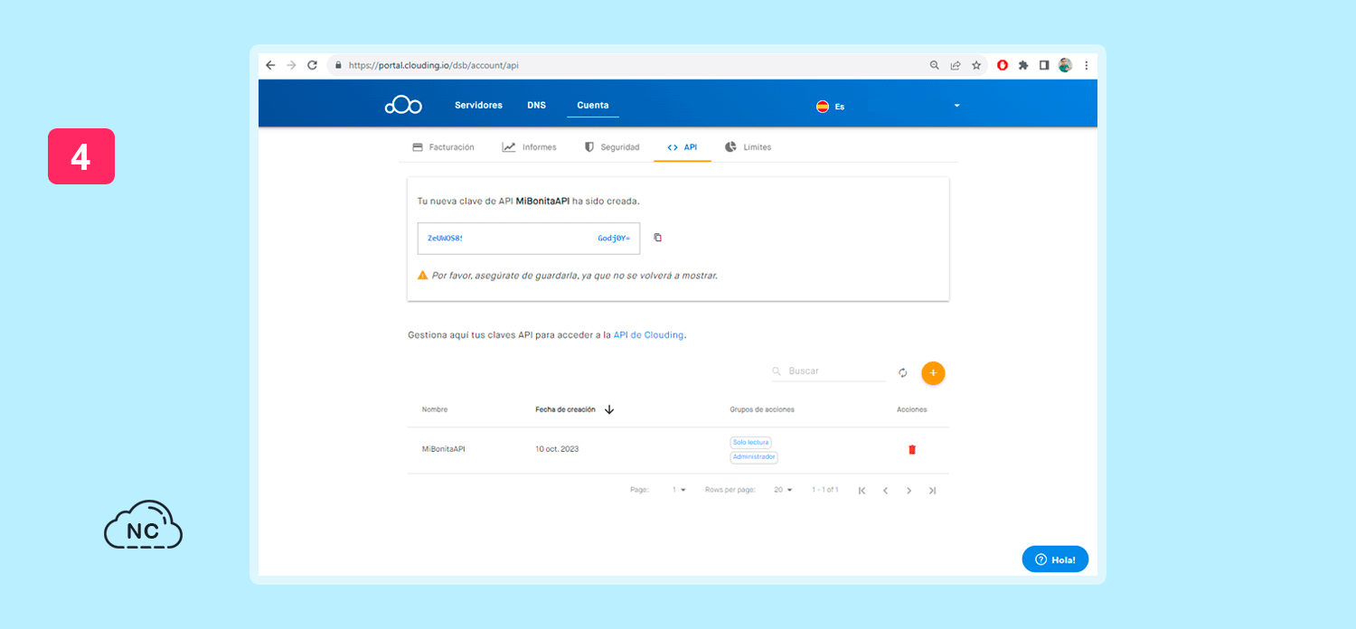 Ten cuidado donde colocas tu API KEY API KEY creada en Clouding