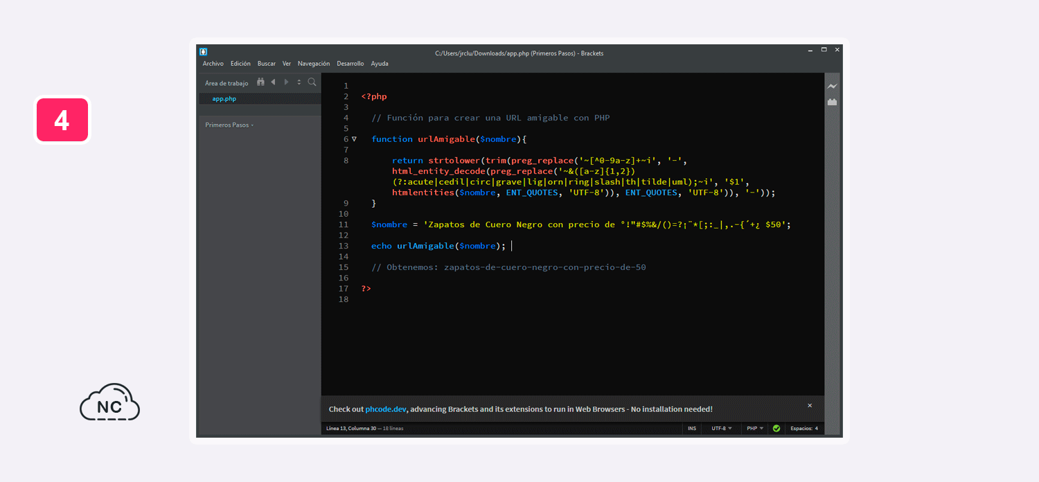 Tiene la garantía de pertenecer a la empresa Adobe Editor de código Brackets