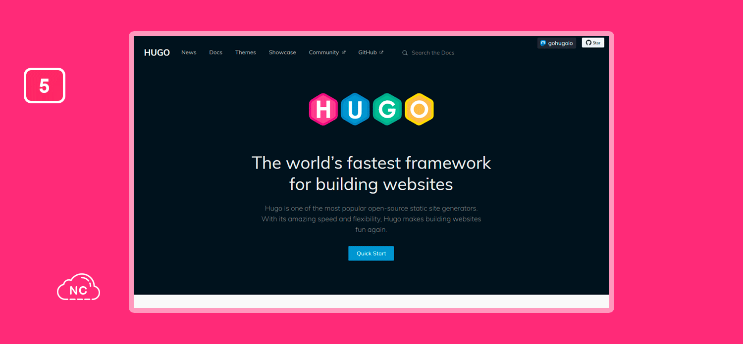 Es compatible con Linux, MacOS y Windows Framework Hugo para JAMStack