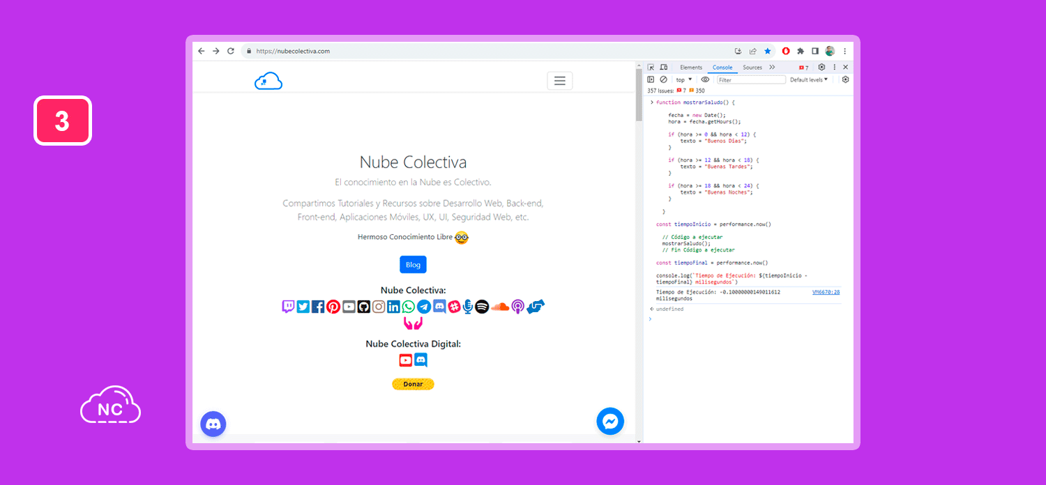 Las funciones son elementos importantes en JavaScript Midiendo la velocidad del código de una función JavaScript