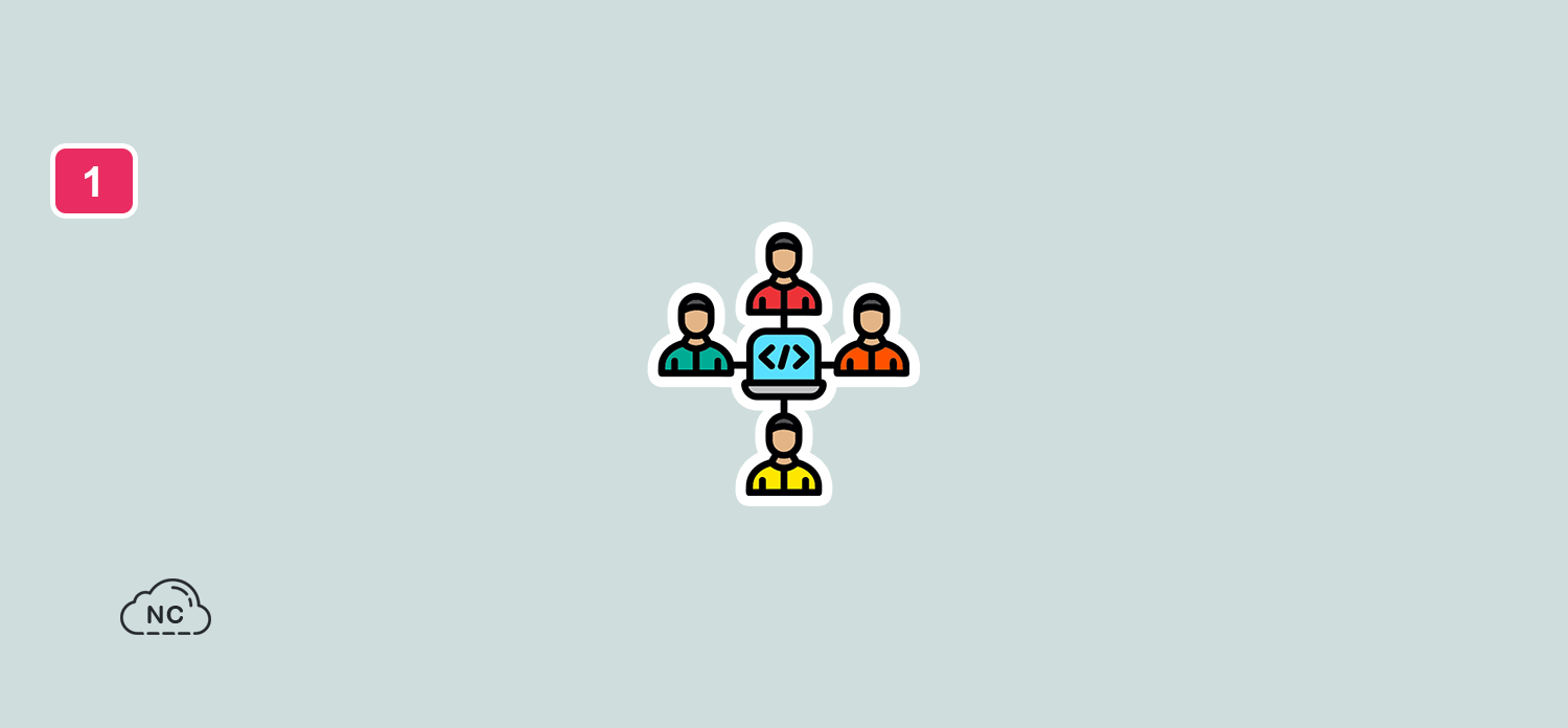Cada lenguaje de programación realiza determinadas tareas en una aplicación Programadores trabajando con diferentes lenguajes de programación