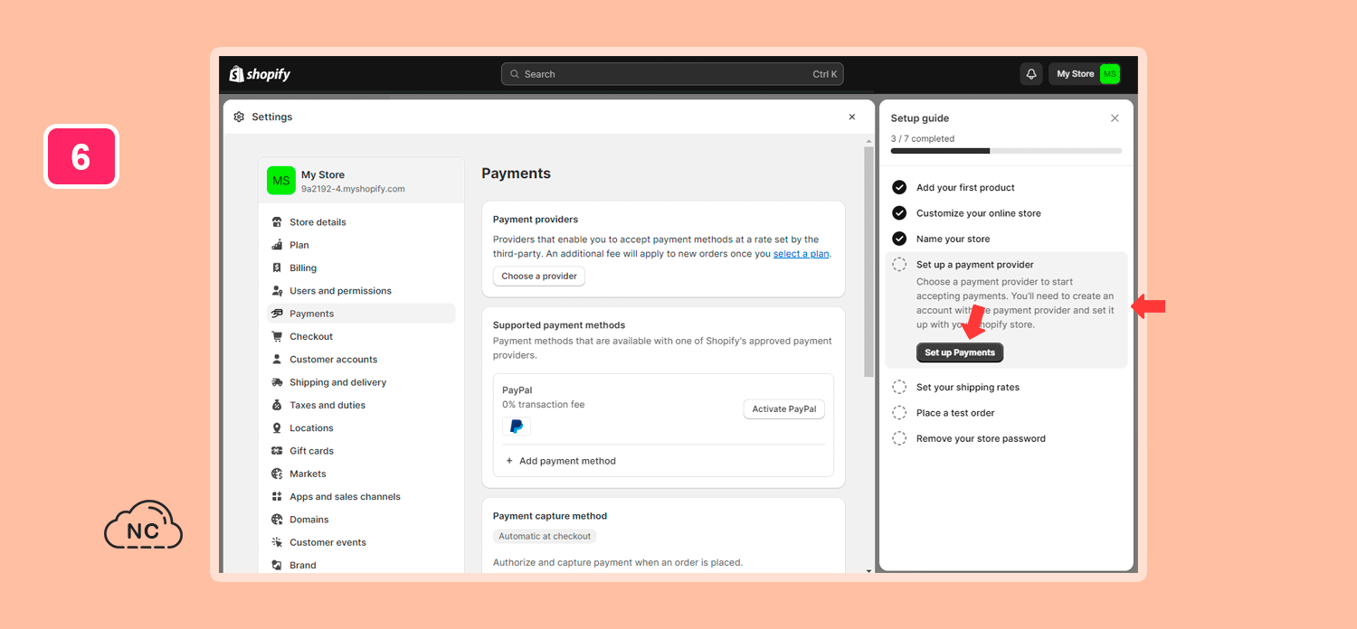 También puedes conectar otros métodos de pago digitales Paso para agregar los métodos de pago para la tienda