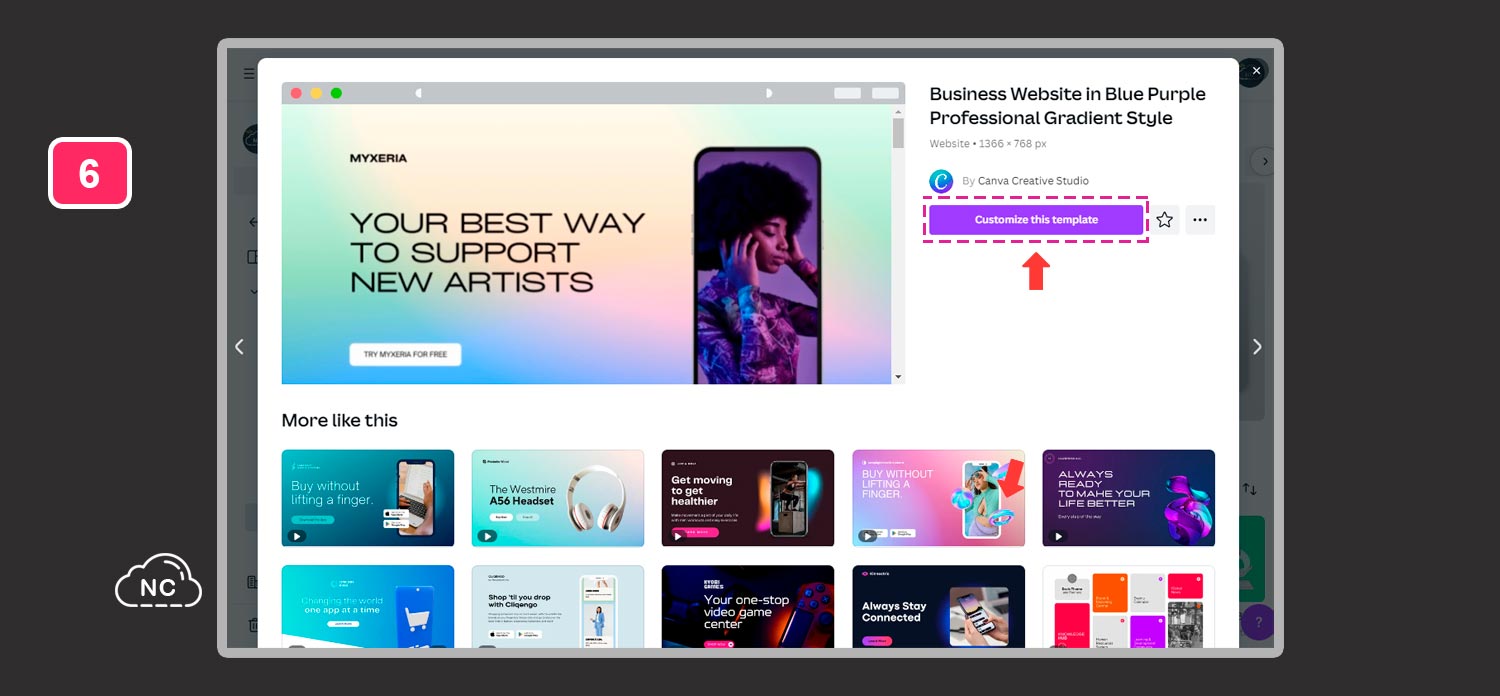 El diseño es para la web de una aplicación móvil Vista previa de la plantilla para el diseño de la página web sin saber programar