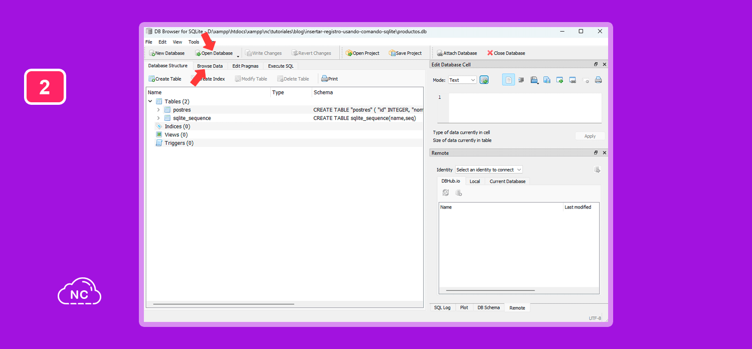 DB Browser for SQLite es una herramienta simple, flexible y potente Pasos para abrir una base de datos SQLite y actualizarla