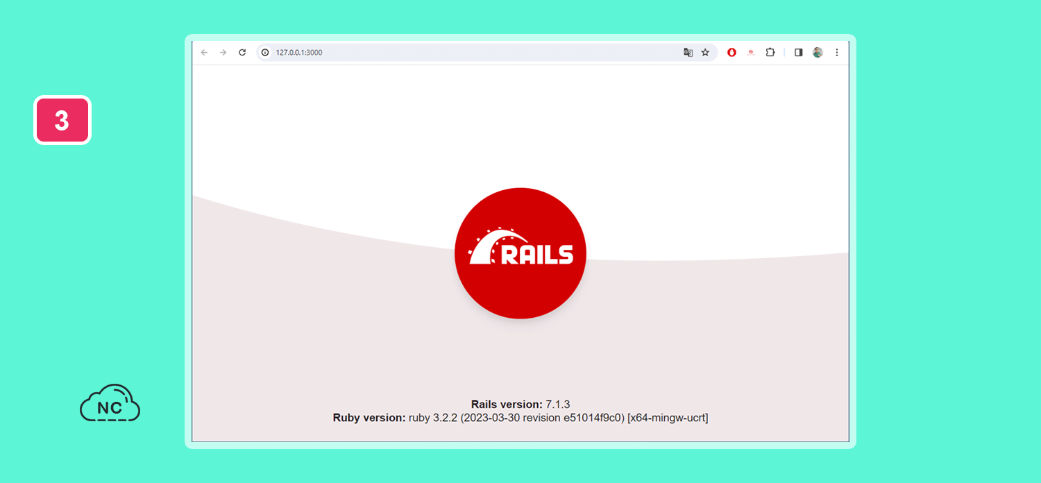 Ruby on Rails 7 trae un nuevo diseño de la página de la aplicación por defecto Proyecto creado con Ruby on Rails 7