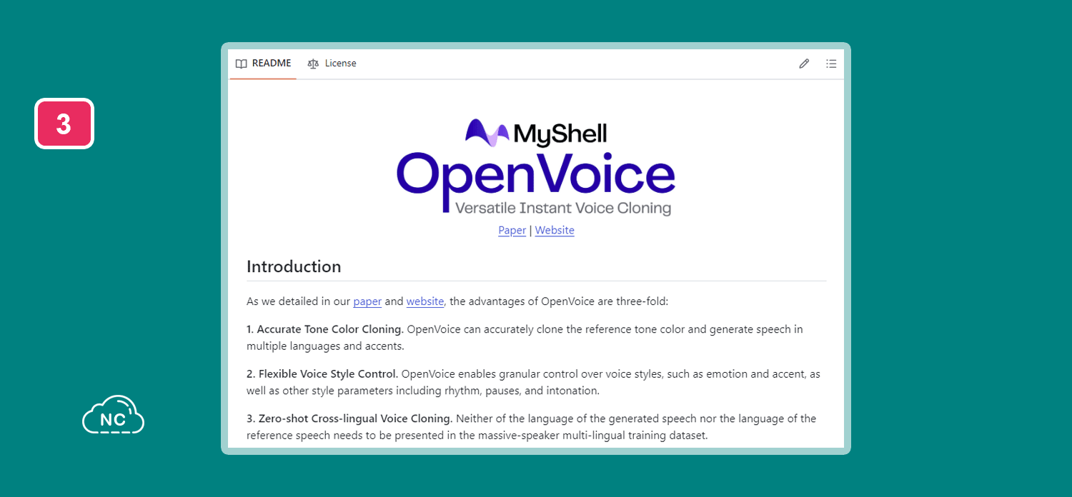 En su repositorio puedes encontrar información sobre como usar esta herramienta Repositorio OpenVoice en GitHub