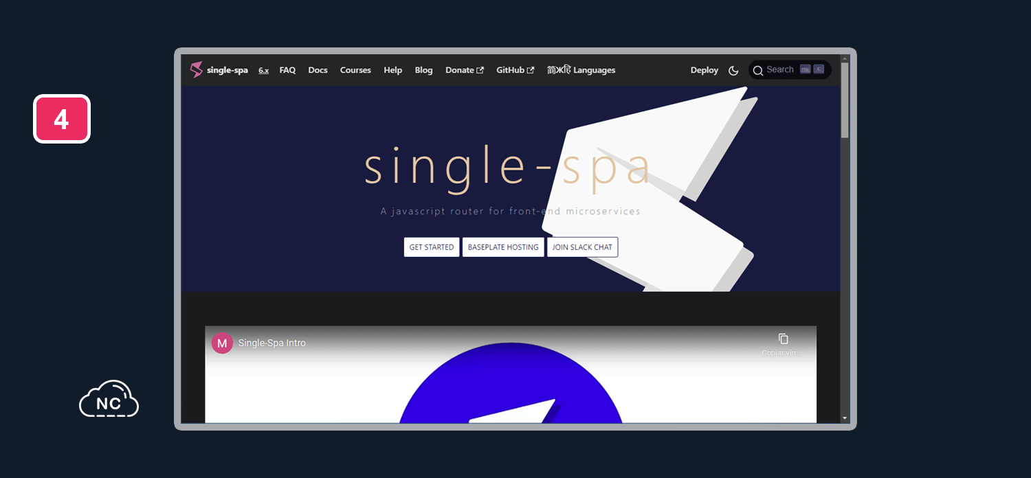 Tienen una cuenta de Slack en donde puedes comunicarte con otros usuarios o expertos Plataforma del Framework single-spa