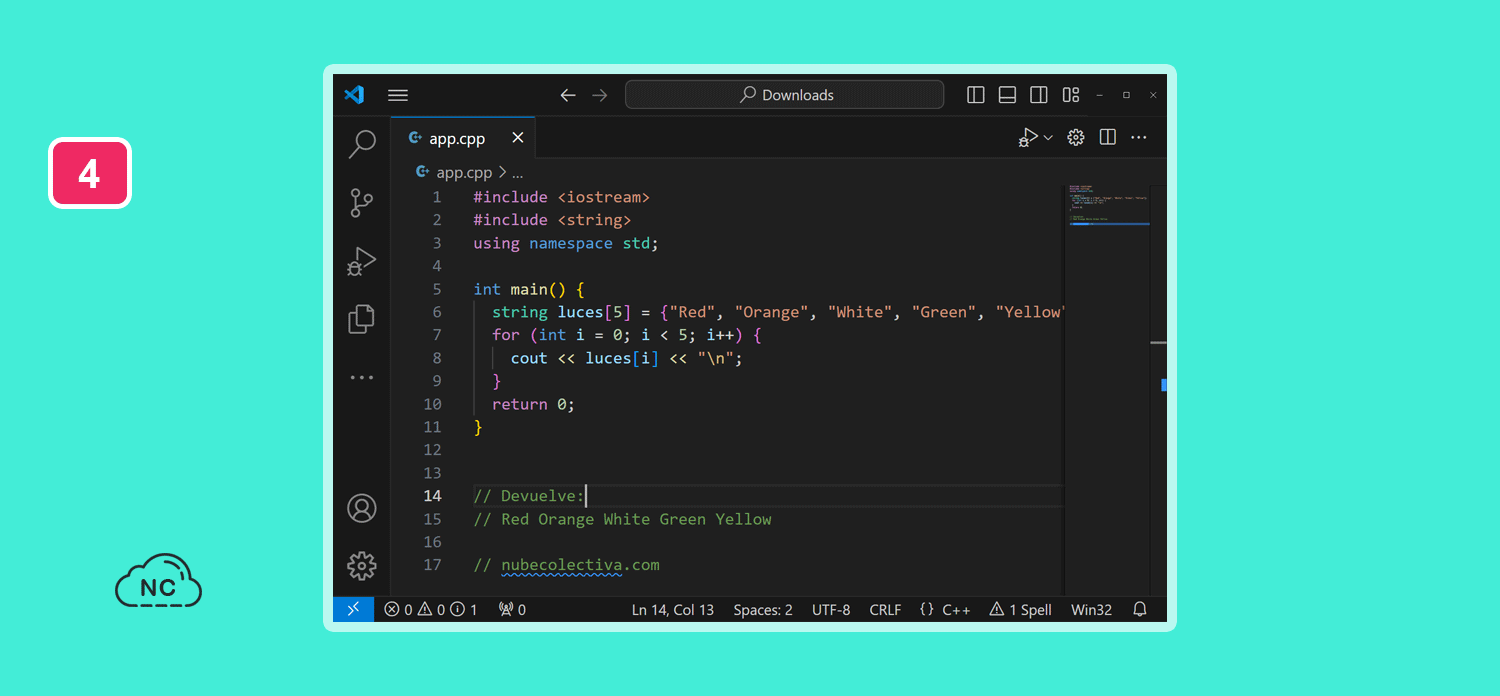 C++ admite diferentes tipos de almacenamiento en memoria Código del lenguaje de programación C++