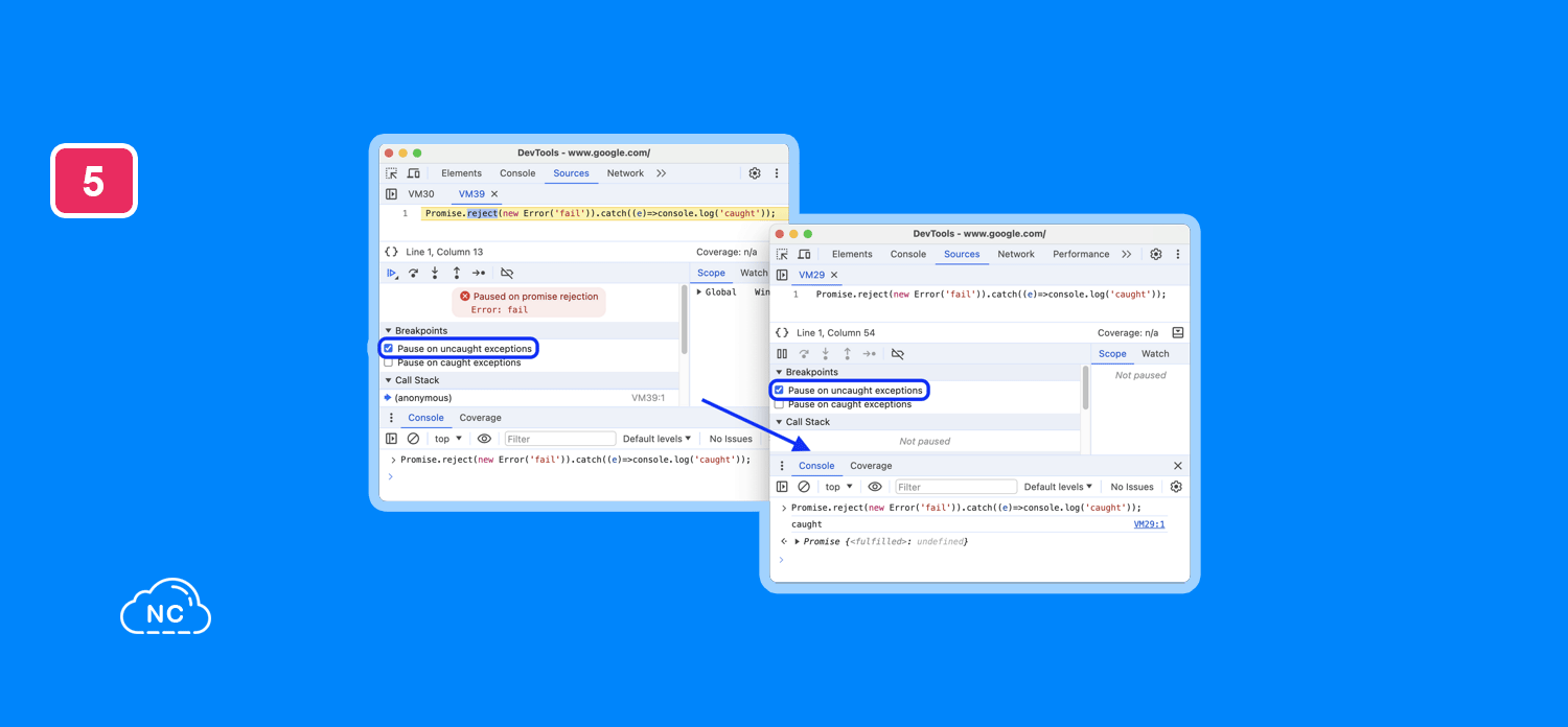 Las tareas asíncronas son habituales en aplicaciones que realizan acciones en segundo plano Opción para reconocer las promises rechazadas de JavaScript