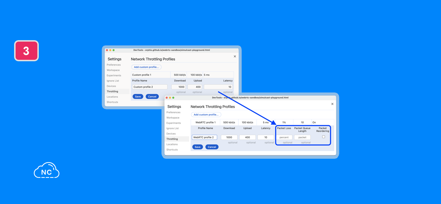 WebRTC es una tecnología de comunicación en tiempo real Opciones de aceleración para WebRTC en Chrome DevTools