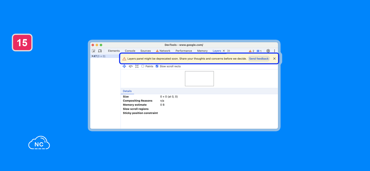 En su lugar puede aparecer otra herramienta más útil en el futuro Panel Layers de Chrome DevTools