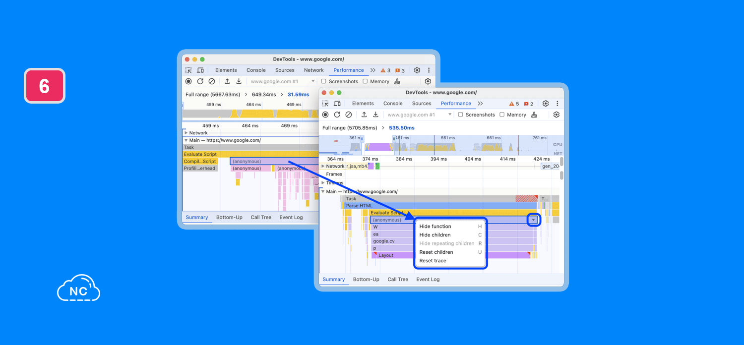 Medir el rendimiento de tu página web te permitirá hacerle optimizaciones Panel Performance en Chrome DevTools 124
