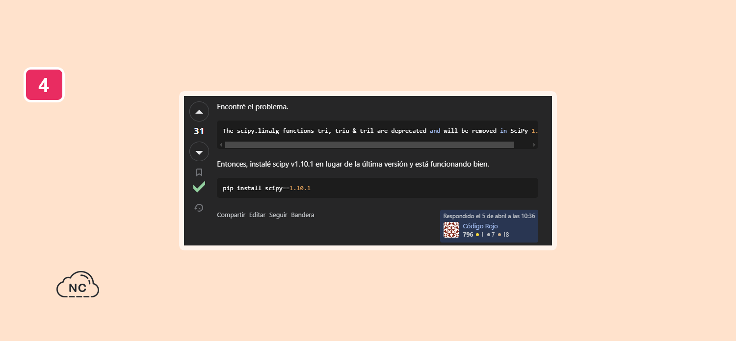 Las última versión de algunas herramientas suelen traer bugs, por ello es recomendable usar su penúltima versión Respuesta del usuario CodeRed a su propia consulta en Stack Overflow