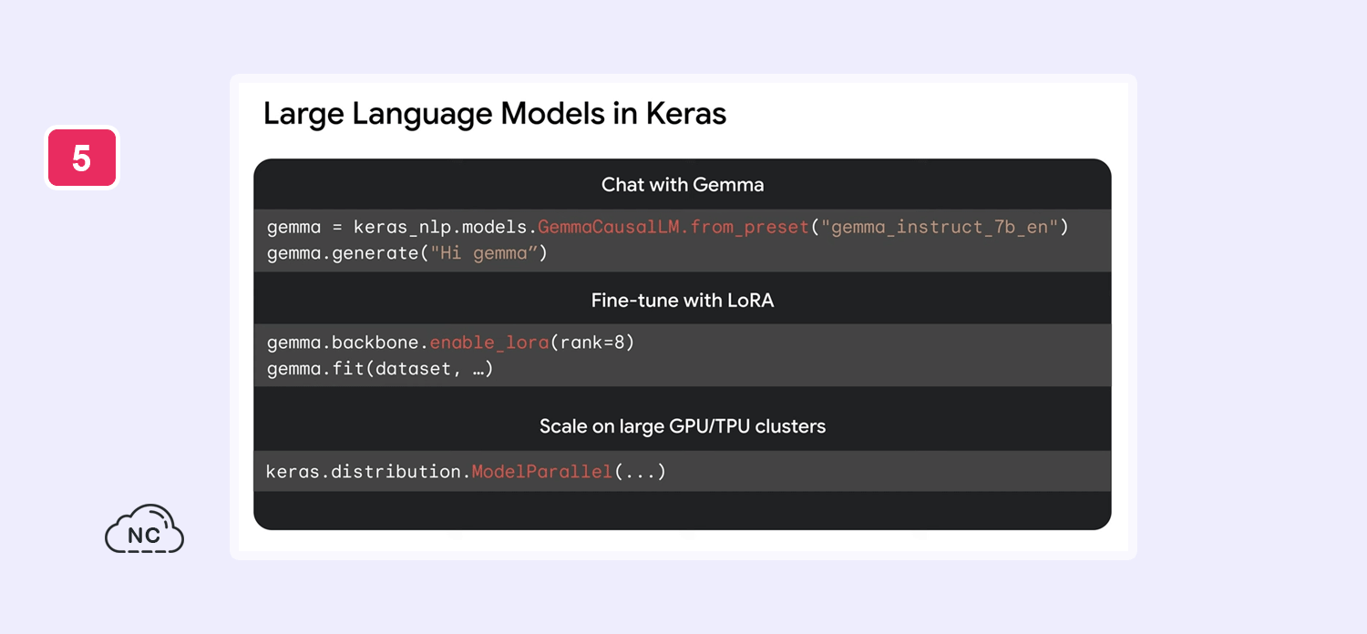 Esta compatibilidad abierta te permitirá crear increíbles aplicaciones Usando Gemma AI en Keras