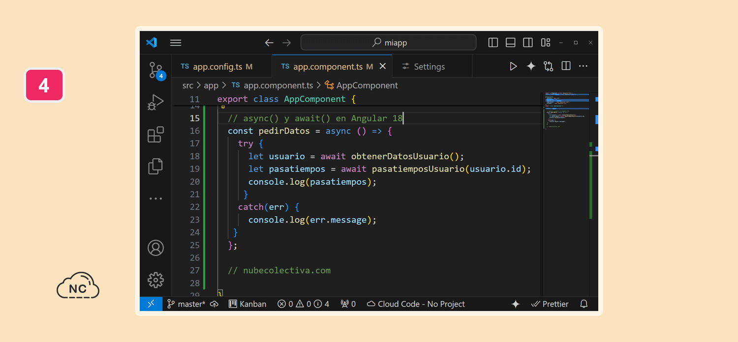 Es lo genial del equipo de Angular, siempre esta buscando optimizar el framework async y await nativo en Angular 18
