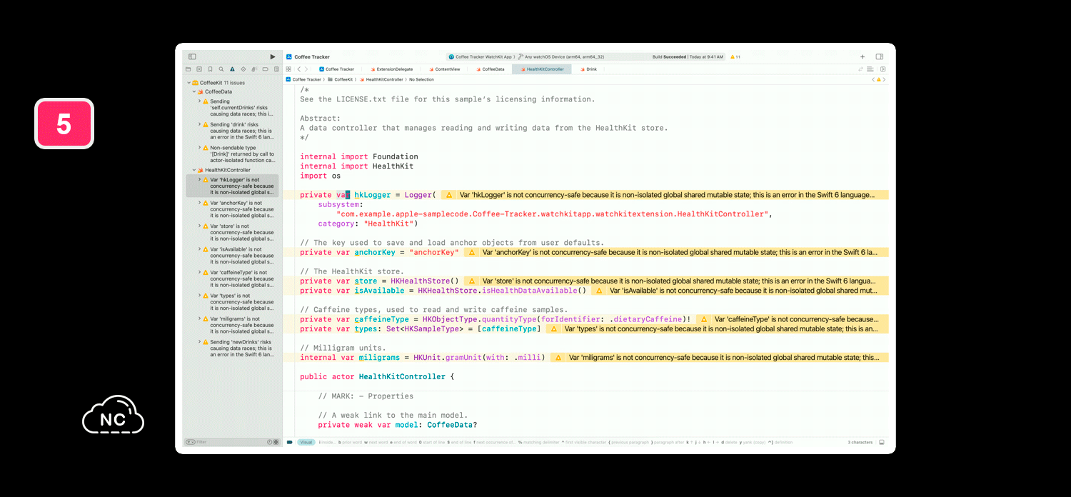 El reemplazo de "var" por "let" se aplica a todas las variables usando un truco en Xcode Eliminando errores de migración a Swift 6