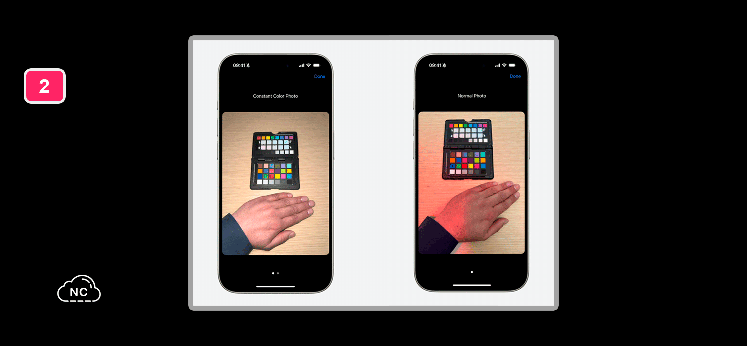 Esta tecnología es innovadora en celulares Foto normal vs foto con la API de color constante