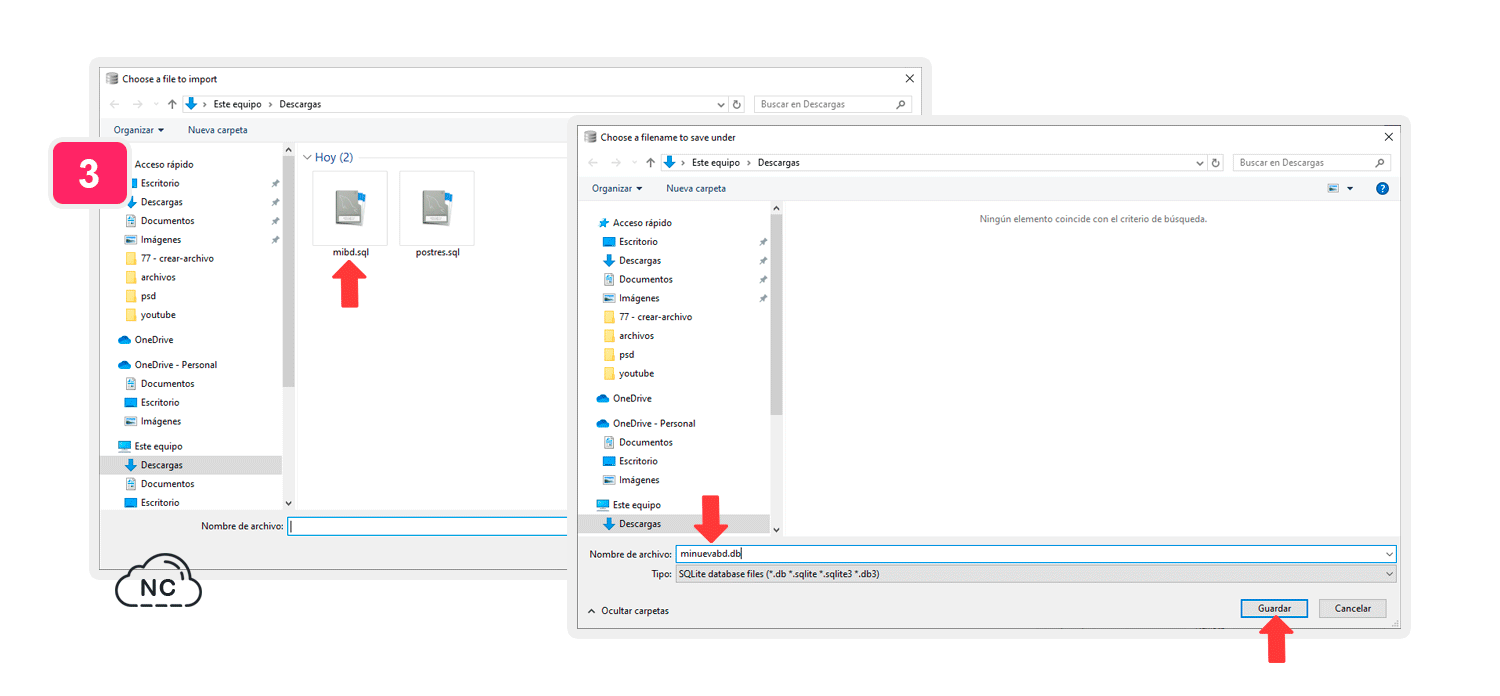 También puedes importar tablas, ello lo veremos en otro tutorial Importando la base de datos a DB Browser for SQLite