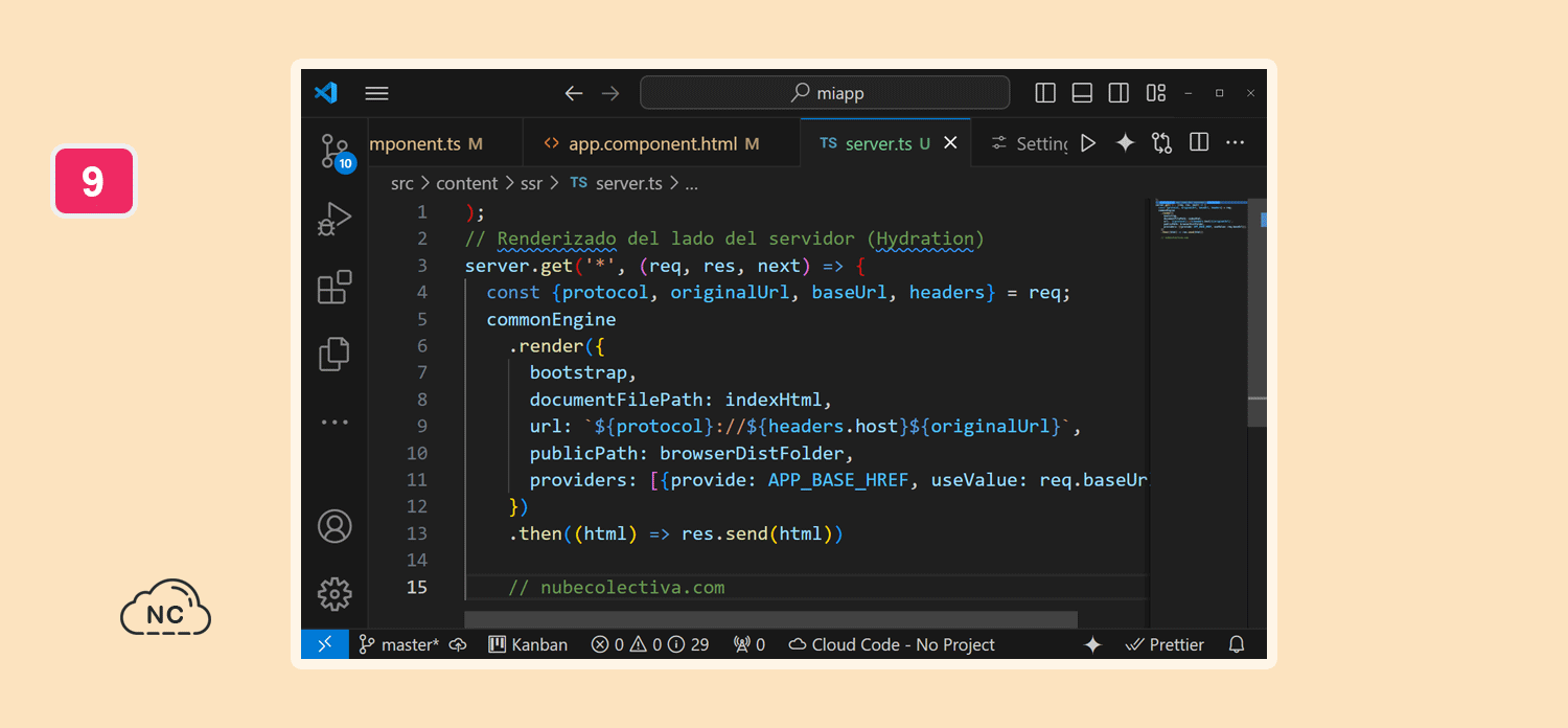 Mejora la calificación en las Core Web Vitals Renderizado del lado de servidor Hydration