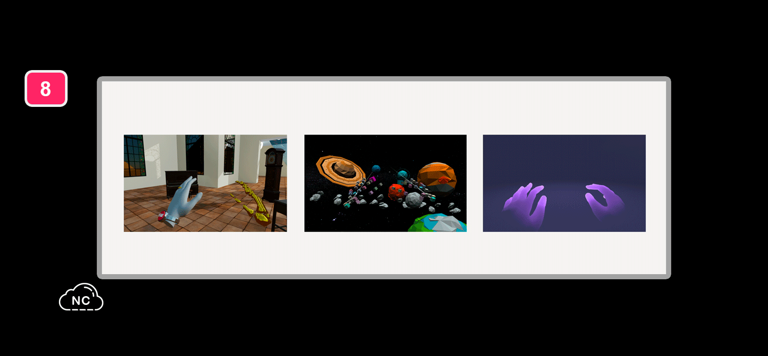 Se denomina Web Espacial a la navegación en Safari para Apple Vision Pro Simulando movimientos con las manos en Apple Vision Pro