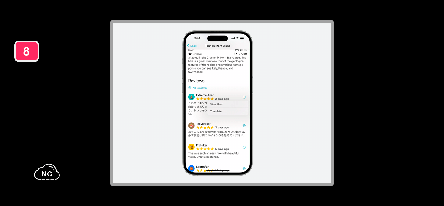 En los próximos meses de añadirá soporte para más idiomas Traduciendo texto en un iPhone