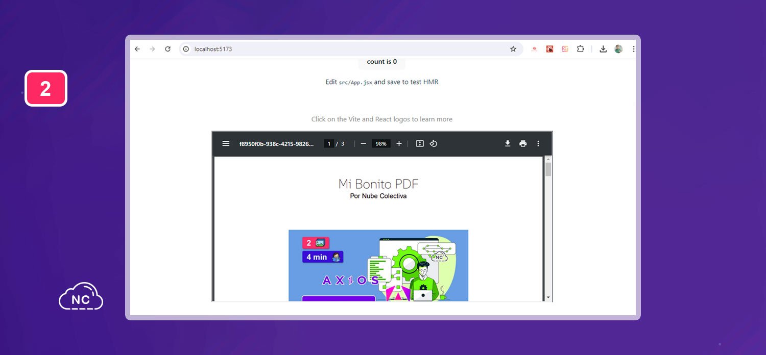 Al PDF puedes darle el diseño o estilo que desees HTML convertido a PDF con React