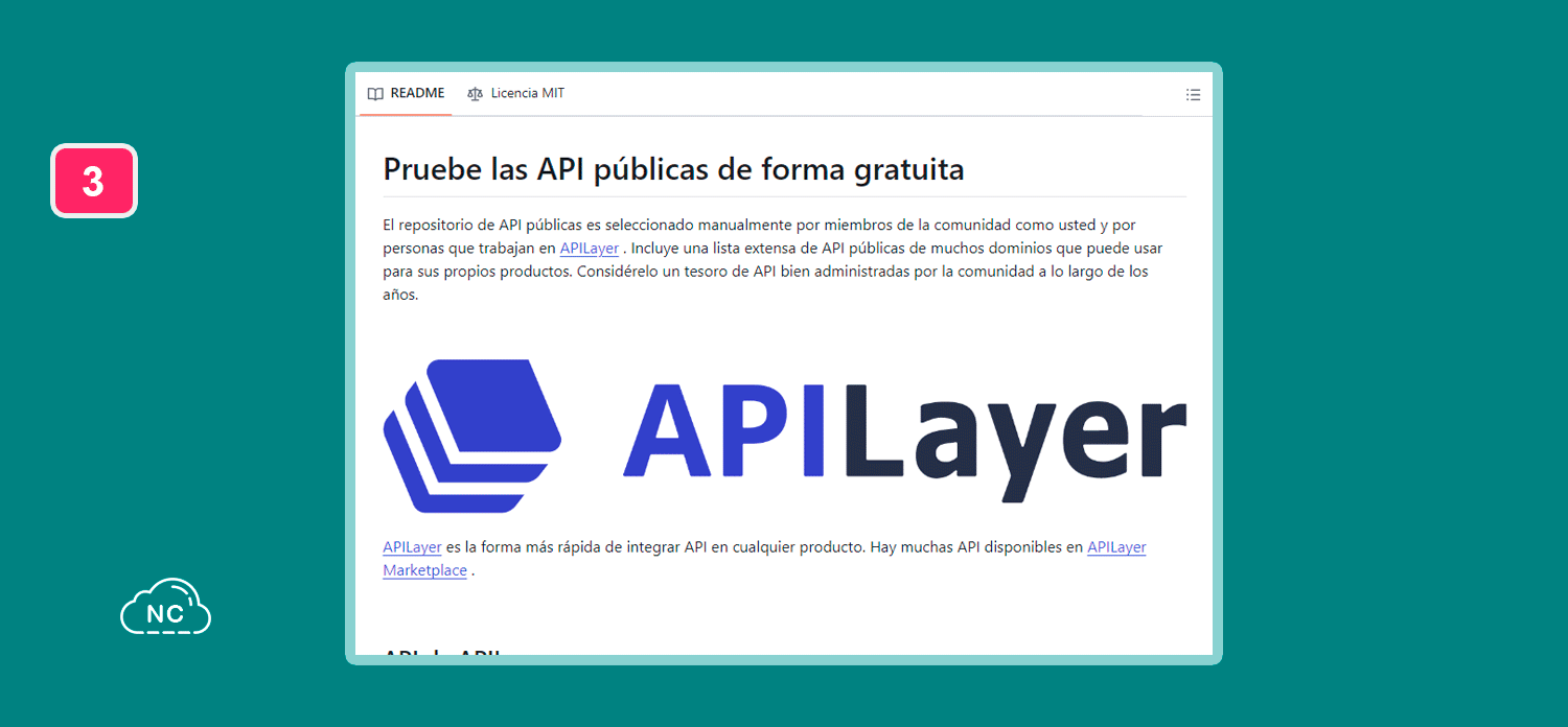 APILayer permite implementar APIs rápidamente en un proyecto Repositorio de APILayer en GitHub