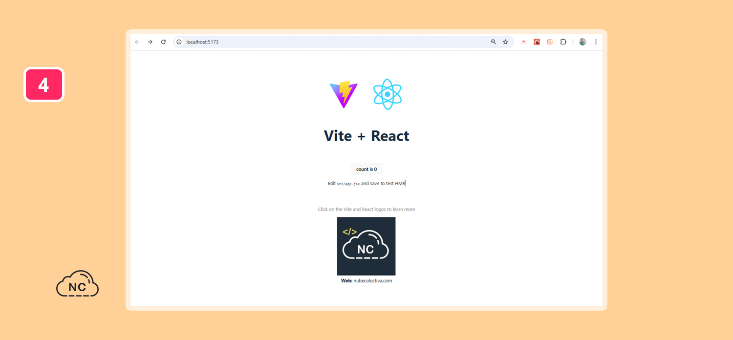 Puedes colocarle una imagen del tamaño que desees Proyecto Micro Frontend creado con react y vite correctamente